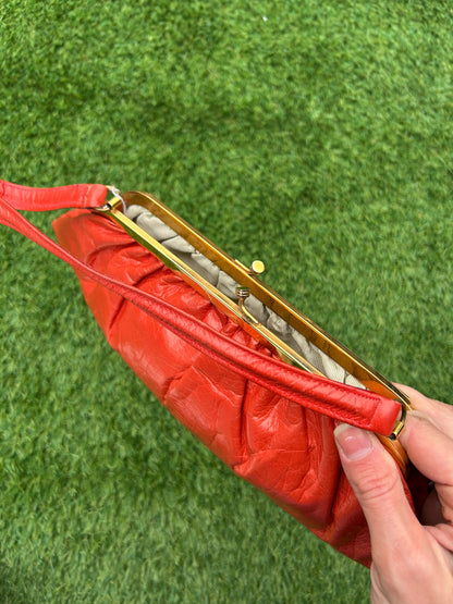 Sac vintage orange années 50 la friperie vintage 25