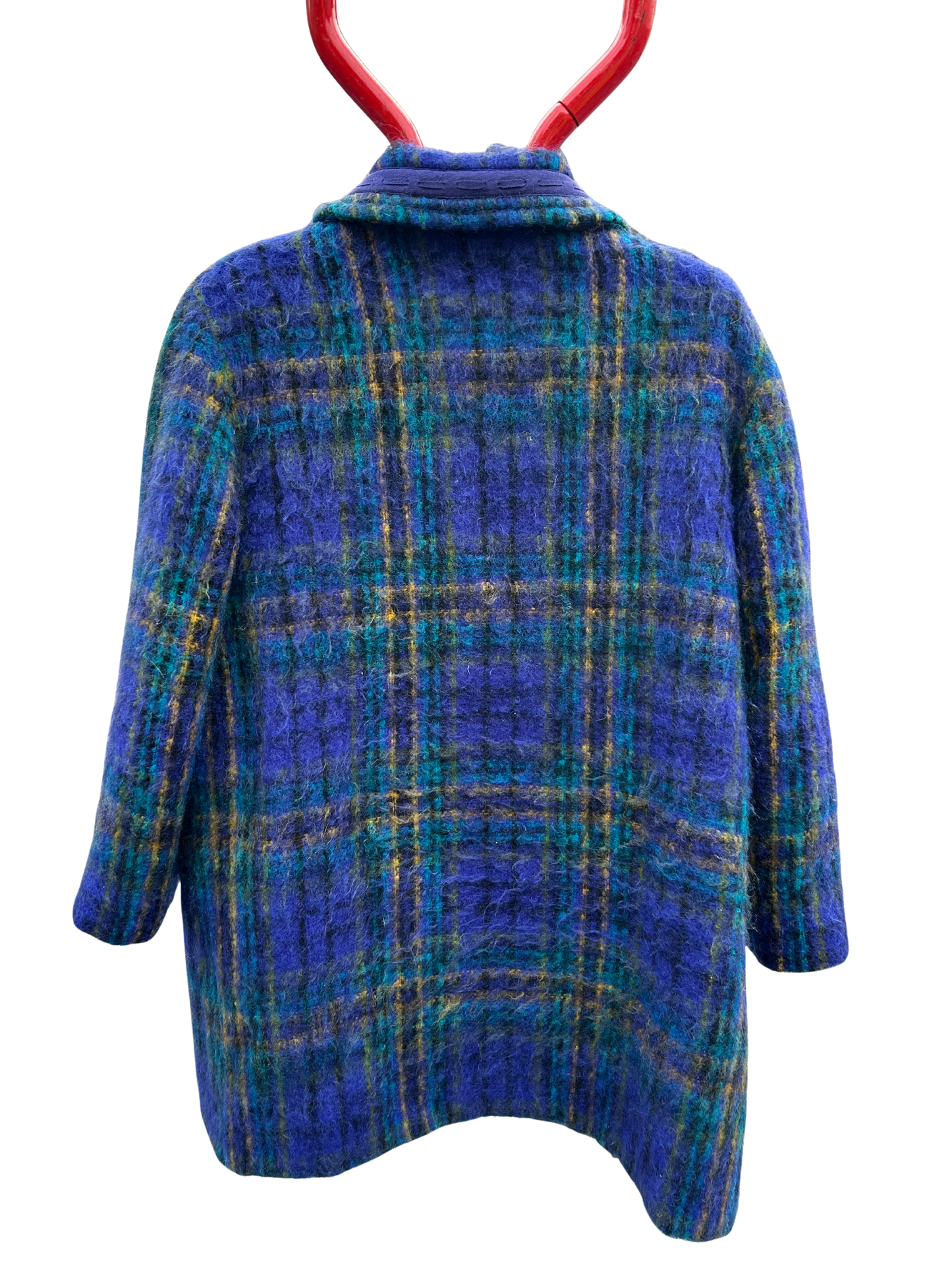 Manteau vintage mohair vintage bleu - friperie vintage la friperie vintage 25