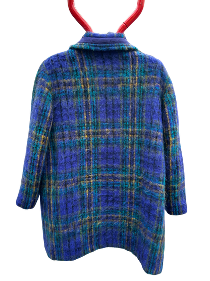 Manteau vintage mohair vintage bleu - friperie vintage la friperie vintage 25