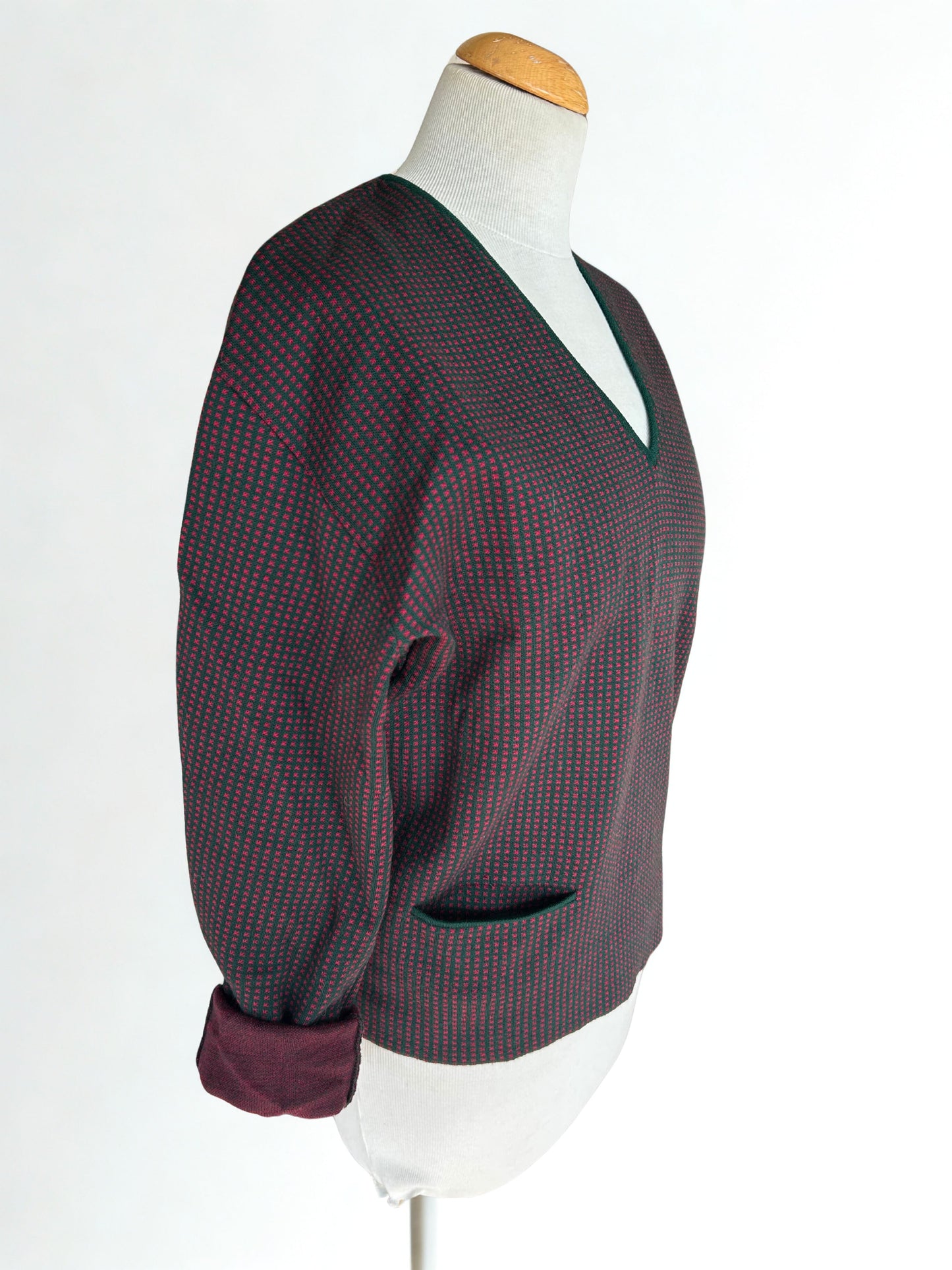 Pull vintage pure laine col V - friperie vintage la friperie vintage 25