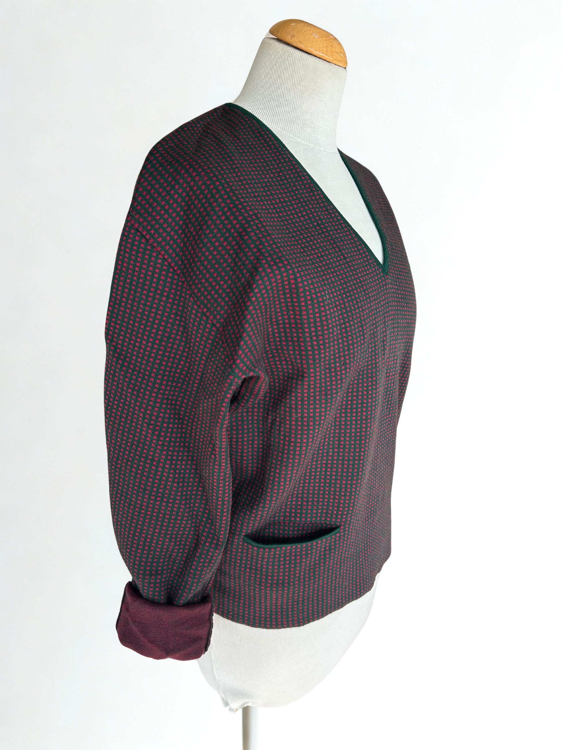 Pull vintage pure laine col V - friperie vintage la friperie vintage 25