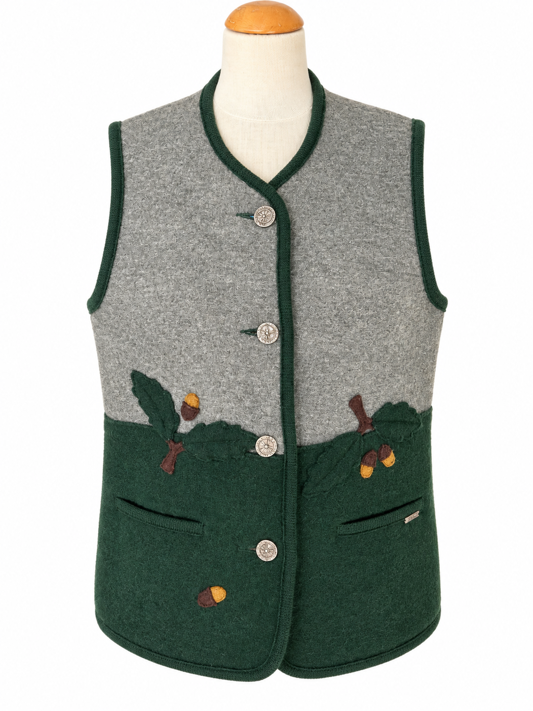 Veste autrichienne vintage sans manches laine
