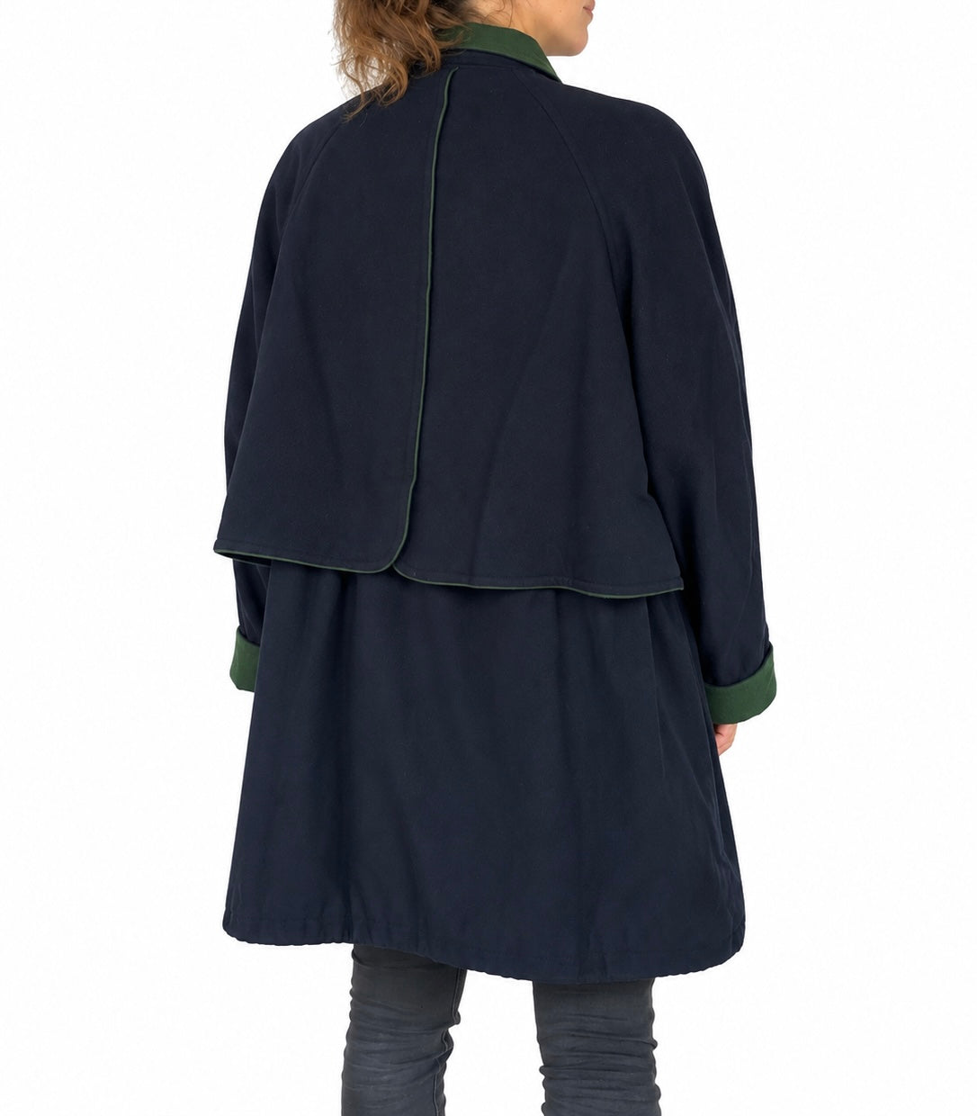 Manteau vintage tyrol bleu vert laine