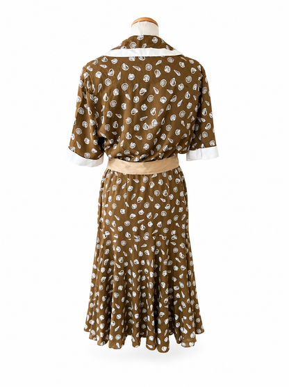Robe vintage Guy Laroche coquillages
