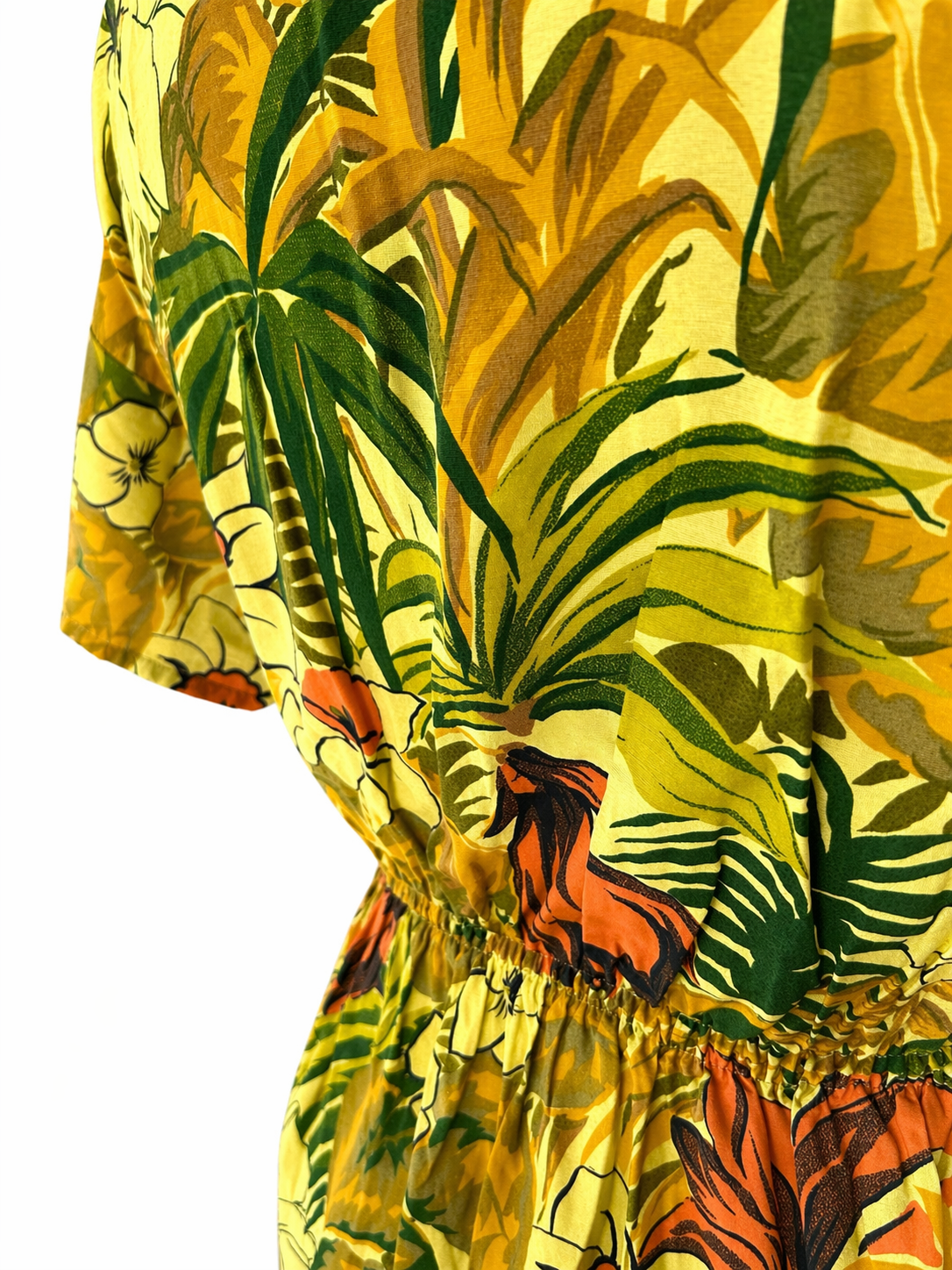 Robe vintage motif tropical