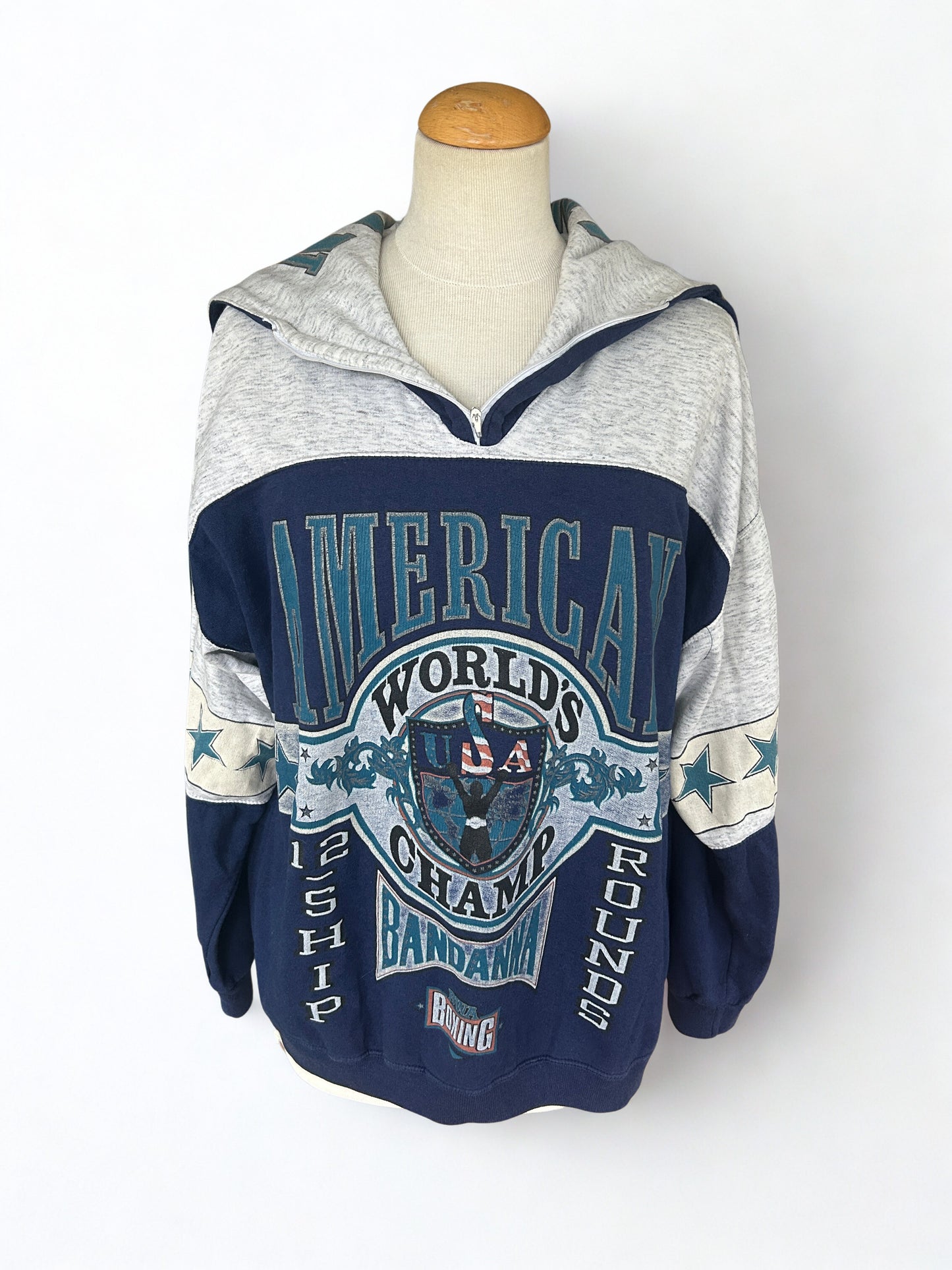 Sweat short vintage 90 USA imprimé