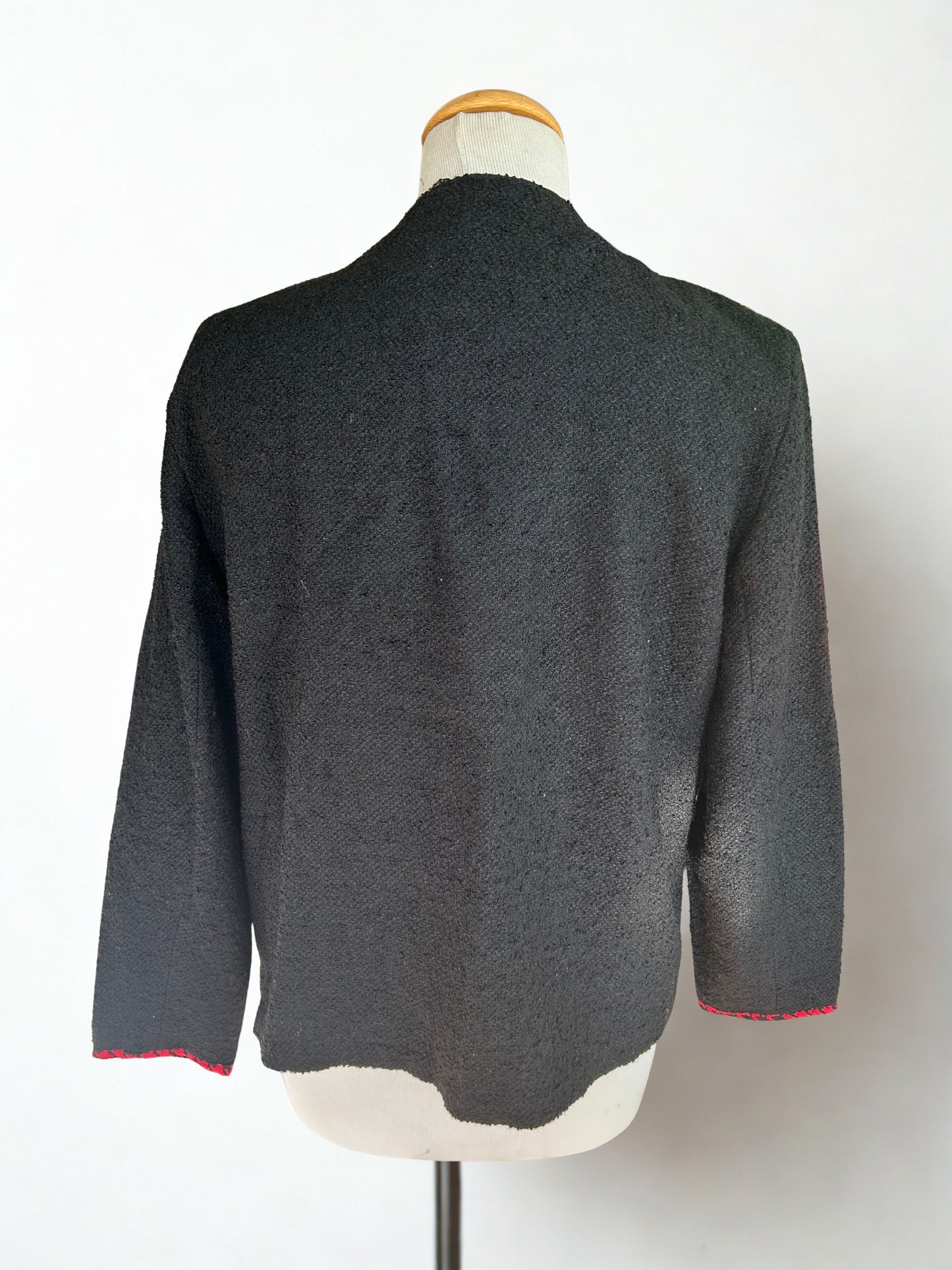 Veste vintage noire laine 80’s la friperie vintage 25