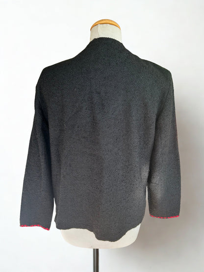 Veste vintage noire laine 80’s la friperie vintage 25