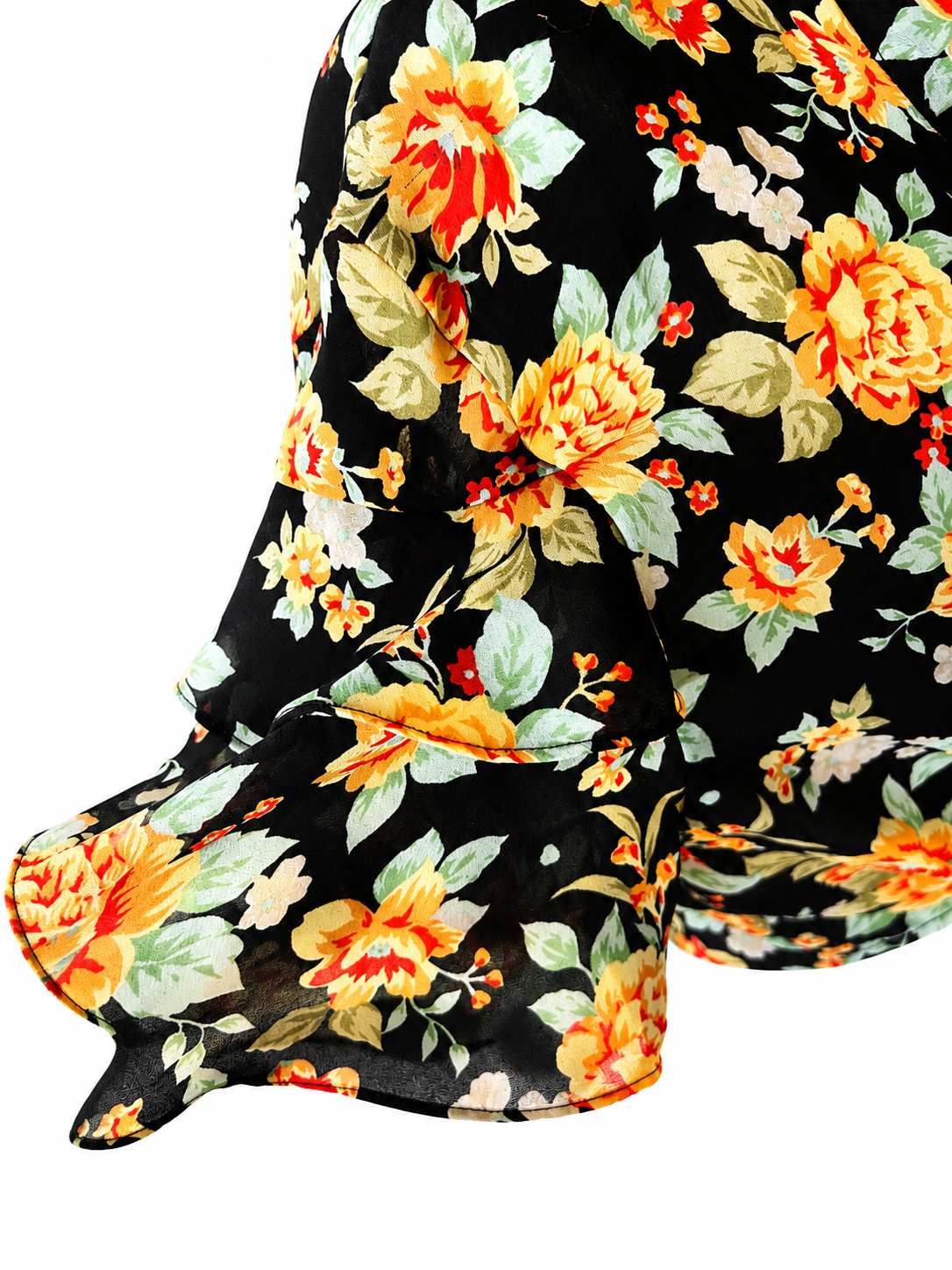 Chemisier court vintage fleuri