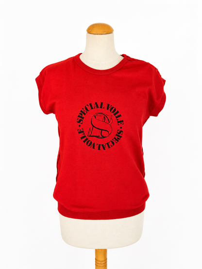 Sweat manches courtes Sonia Rykiel rouge vintage
