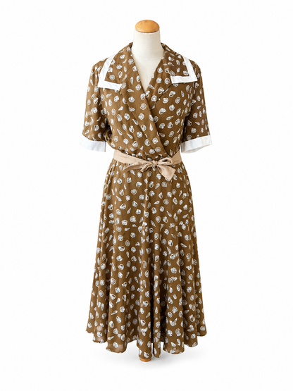 Robe vintage Guy Laroche coquillages