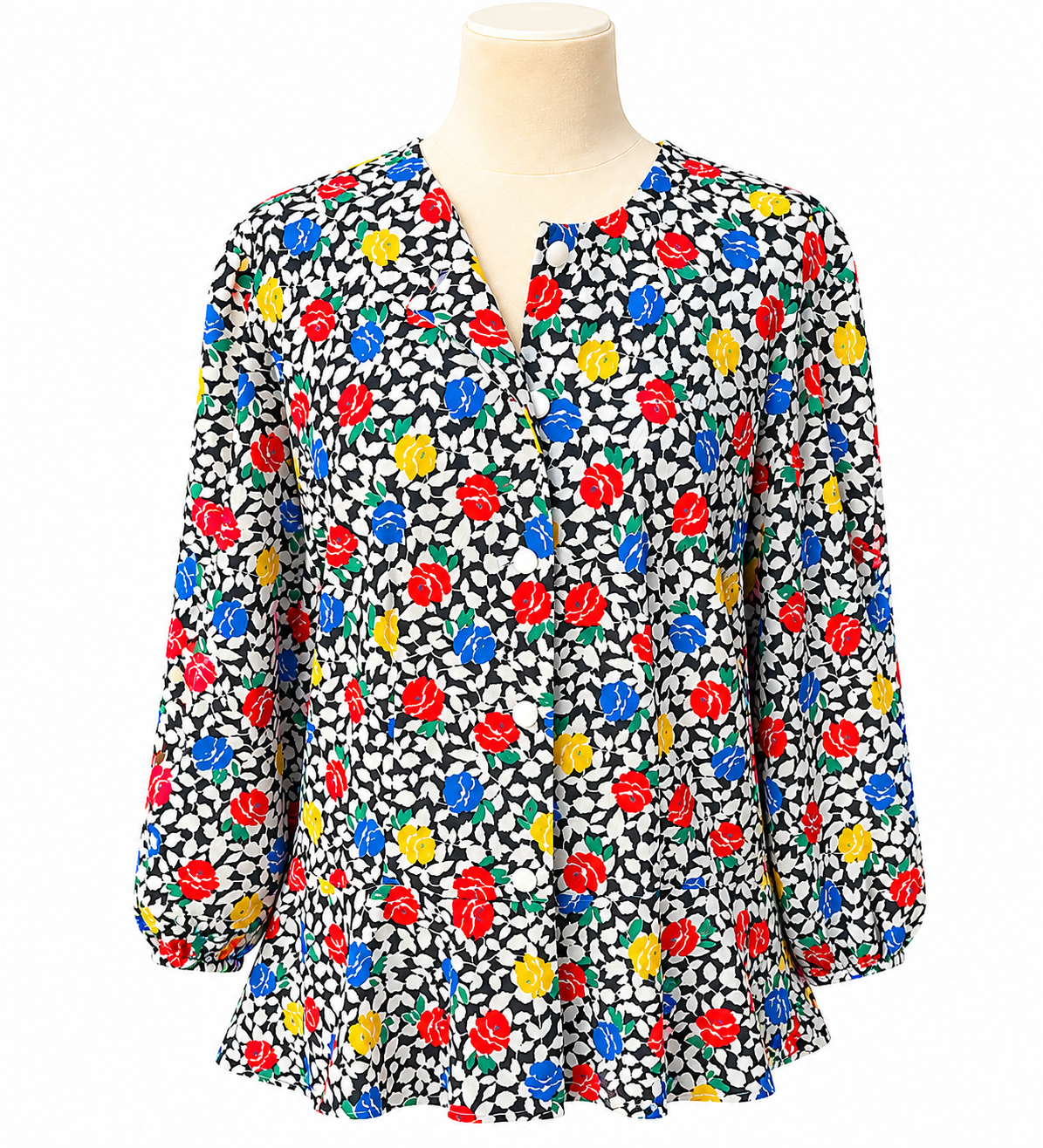 Chemisier vintage imprimé floral