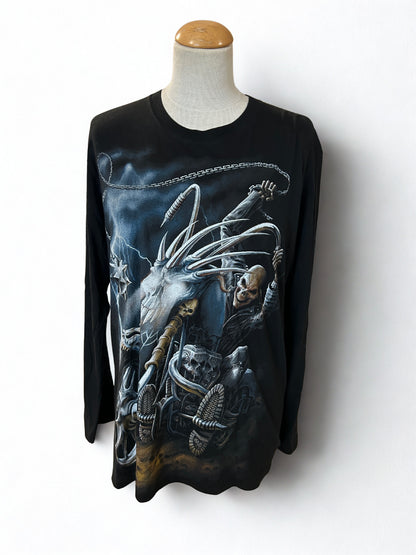 T-shirt manches longues spiral gothique