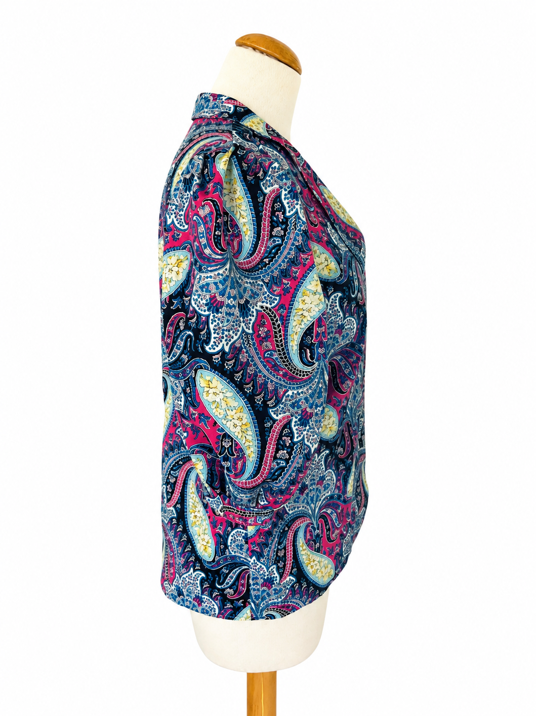 Chemisier vintage motifs cachemire
