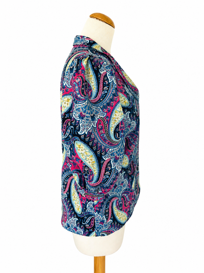 Chemisier vintage motifs cachemire