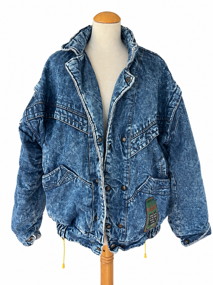 Veste en jean vintage délavée