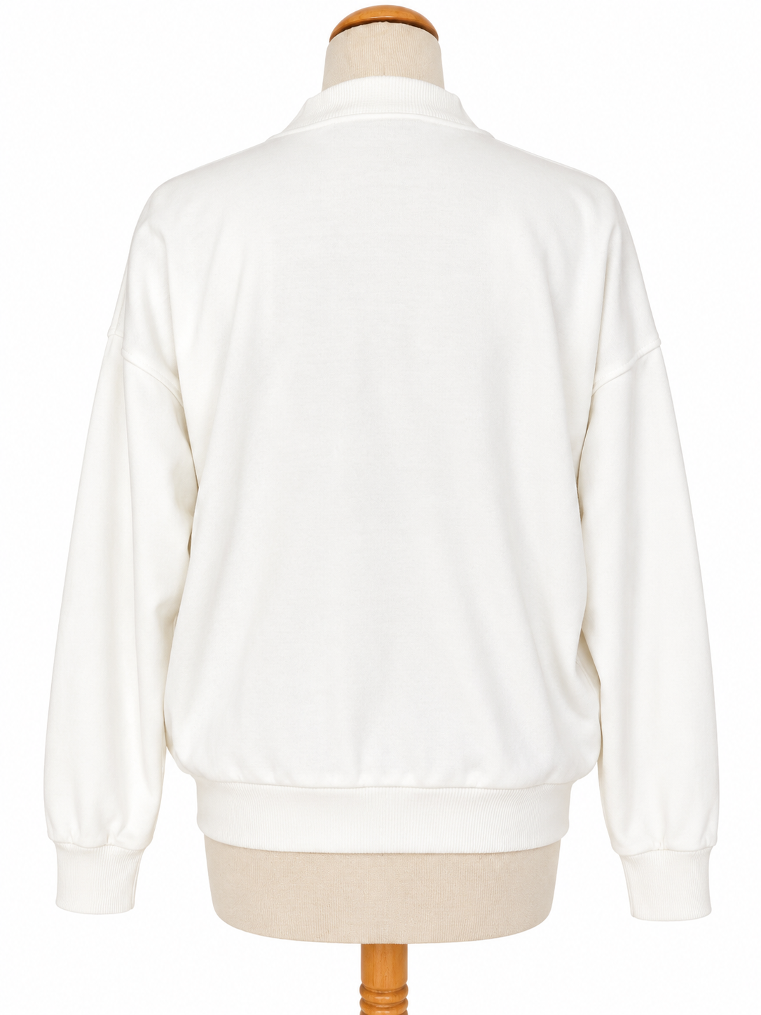 Sweat vintage blanc imprimé tigre