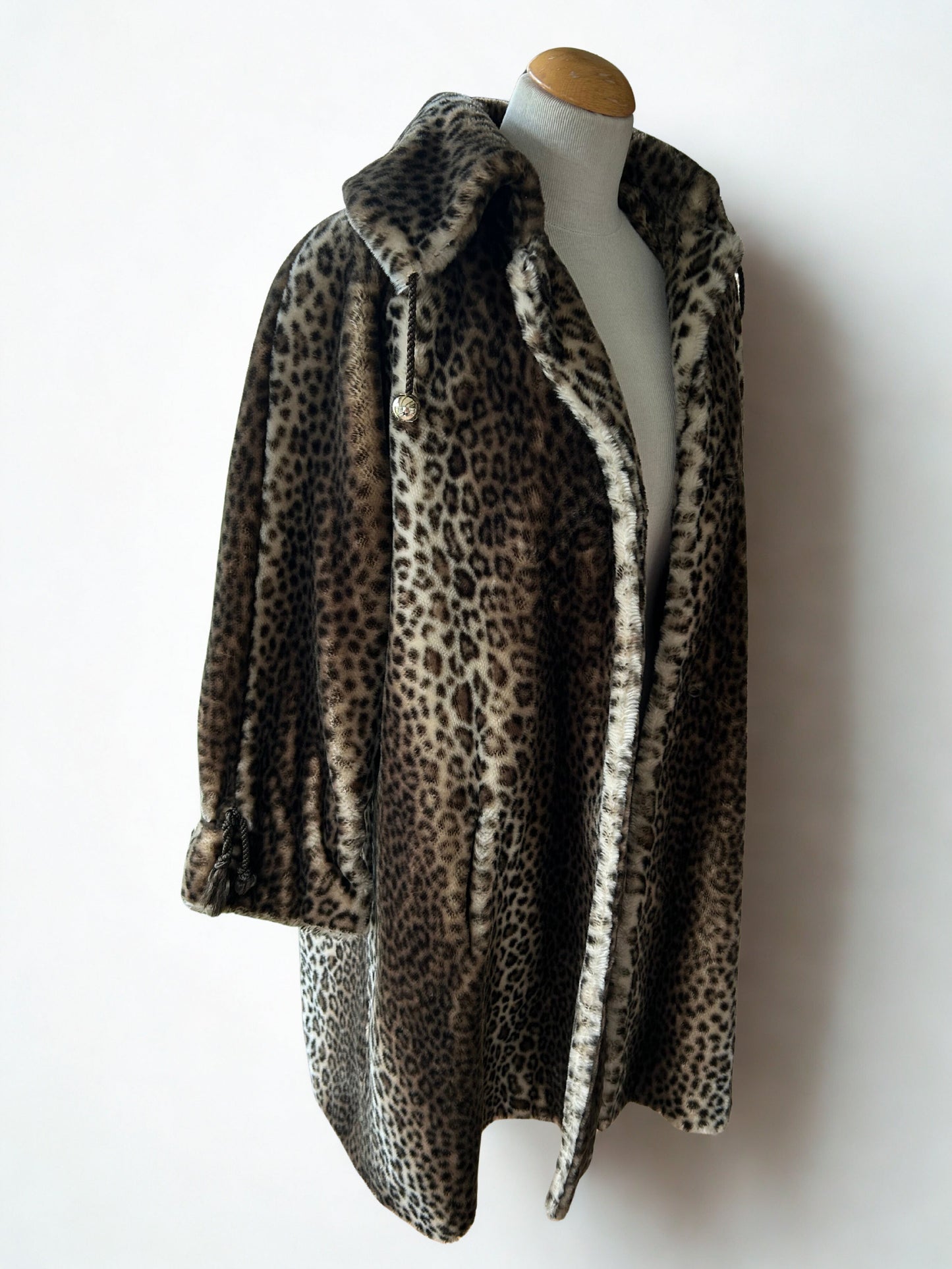 Manteau léopard vintage fausse fourrure la friperie vintage 25