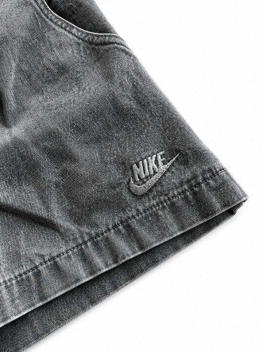 Short jean Nike gris délavé vintage