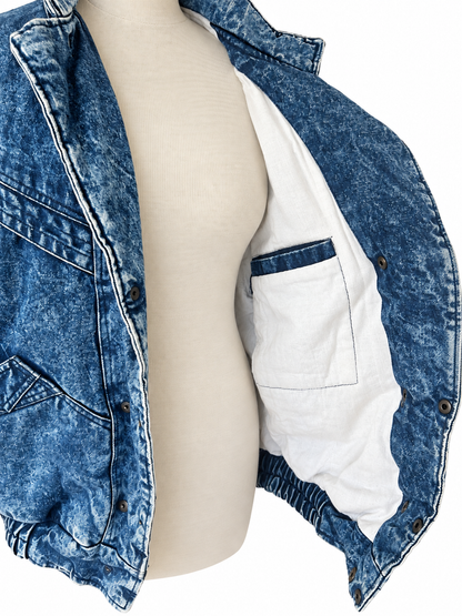 Veste en jean vintage délavée