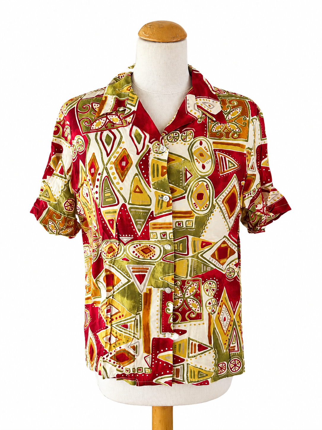 Chemise vintage imprimé graphique