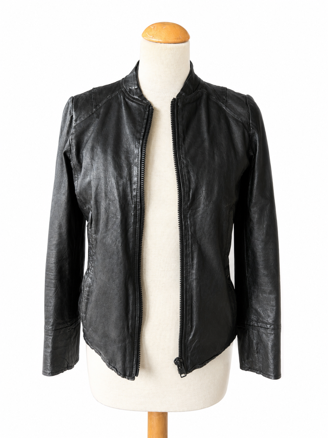 Veste en cuir ikks noire