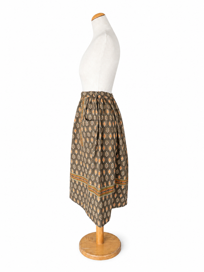 Jupe vintage coton motifs provençaux