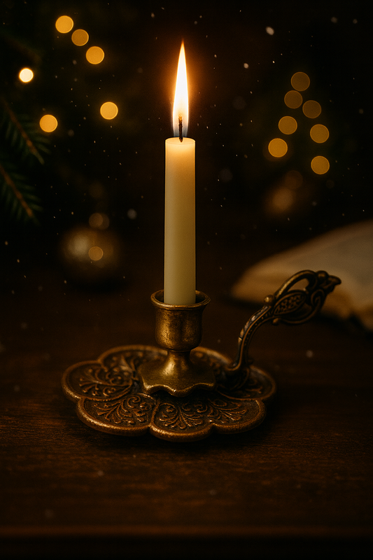 Bougeoir ancien en laiton la friperie vintage 25