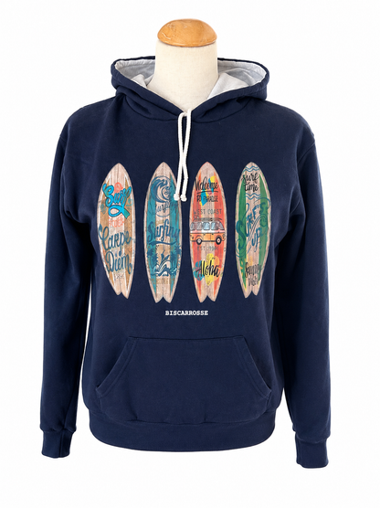 Sweat shirt souvenir Biscarrosse  à capuche