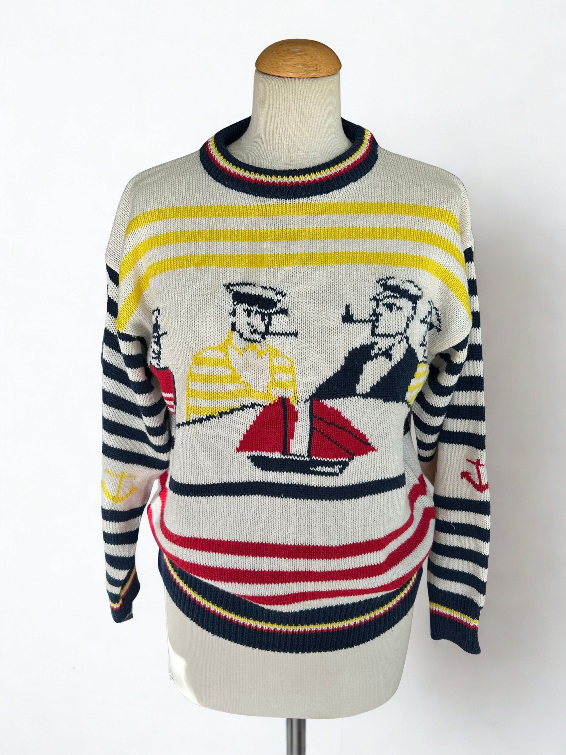 Pull marin pêcheurs vintage - friperie vintage la friperie vintage 25