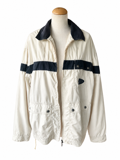 Veste Oxbow vintage bleu et blanche