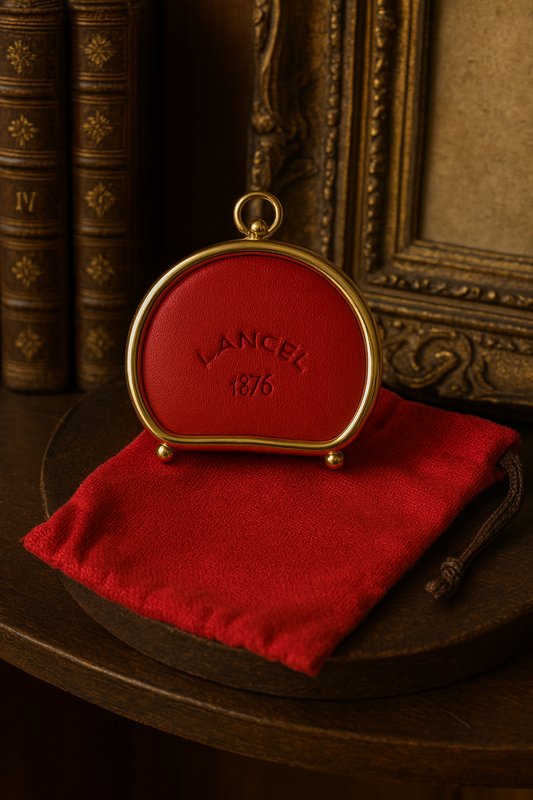 Porte-pièces vintage Lancel cuir la friperie vintage 25