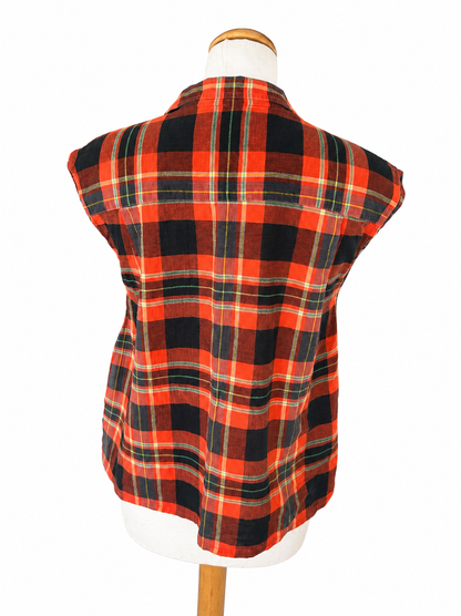 Chemisier sans manches vintage Cacharel