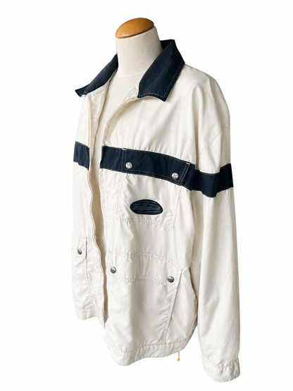 Veste Oxbow vintage bleu et blanche