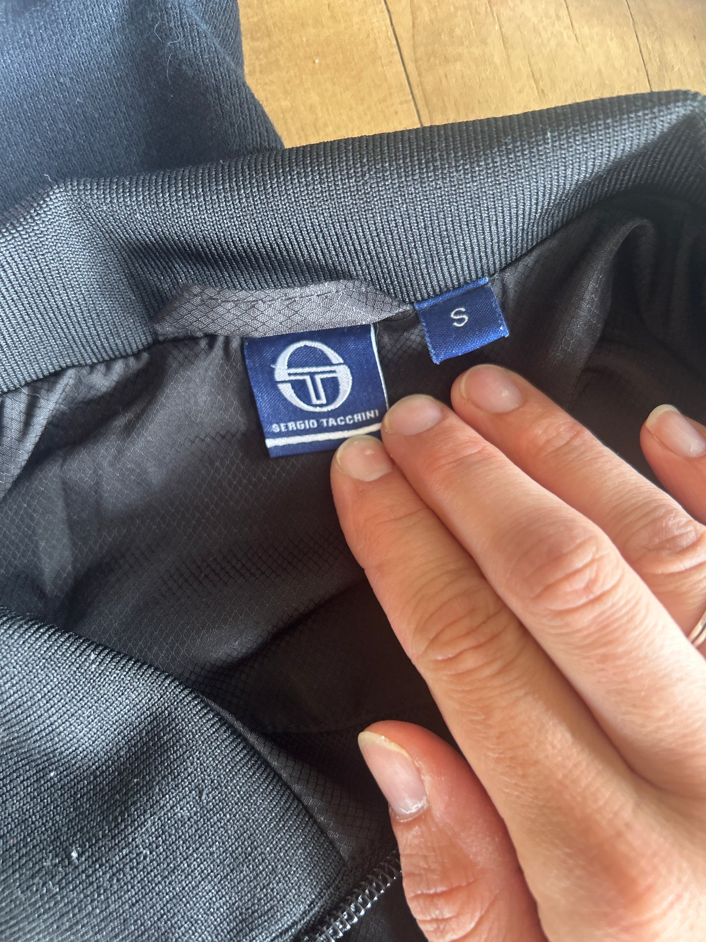 Veste Sergio Tacchini noire y2k