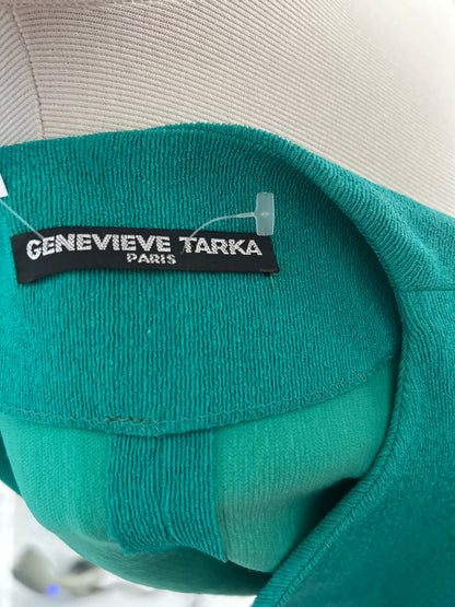 Veste courte vintage verte émeraude – Geneviève Tarka Paris – Fabriquée en France