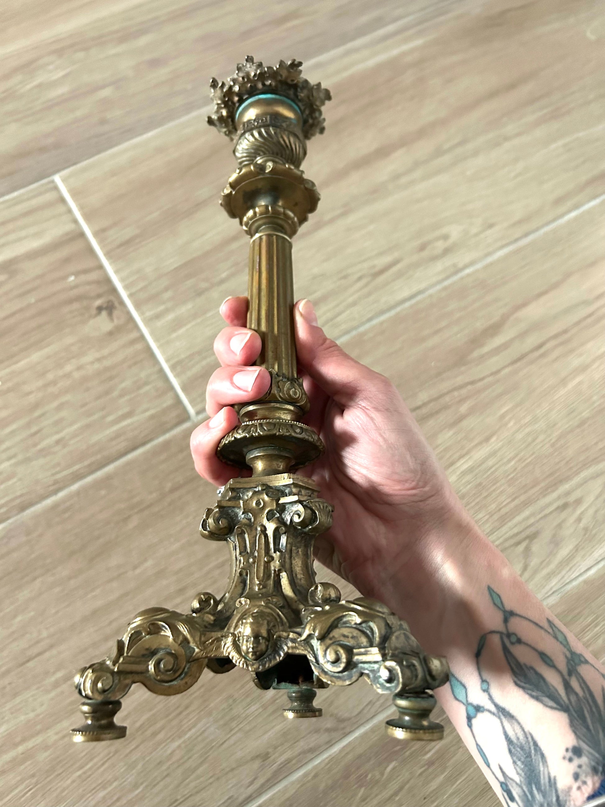 Bougeoir ancien Napoleon III la friperie vintage 25