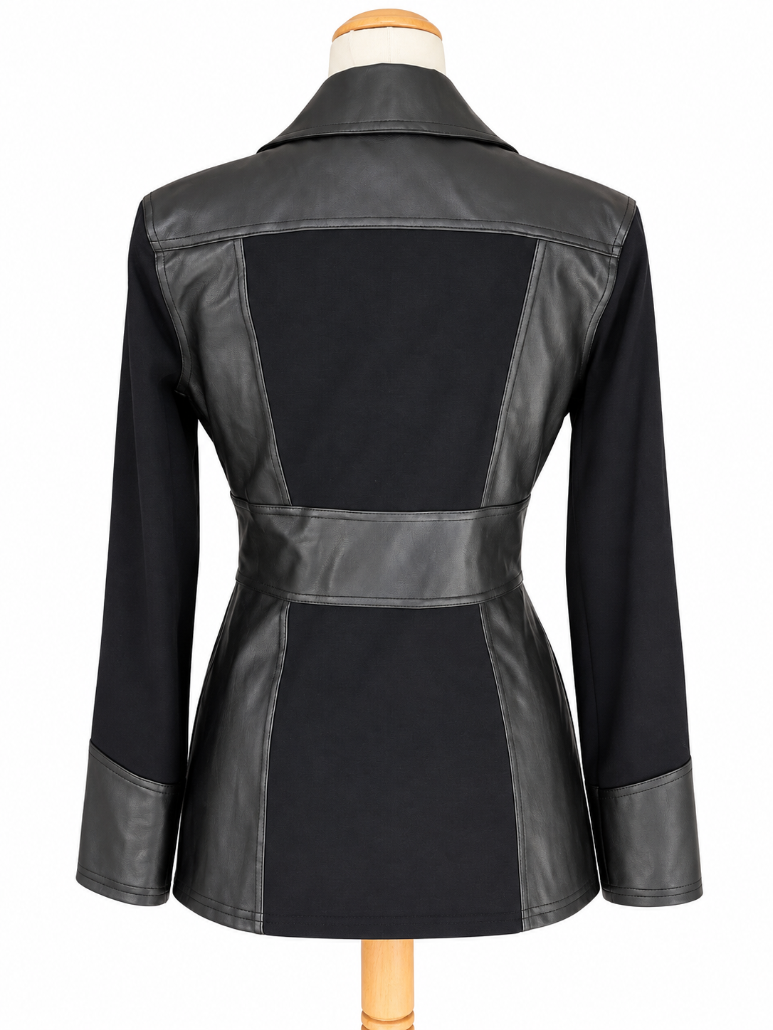 Veste vintage noire clouté simili