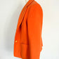 Veste blazer vintage cachemire laine orange 70's