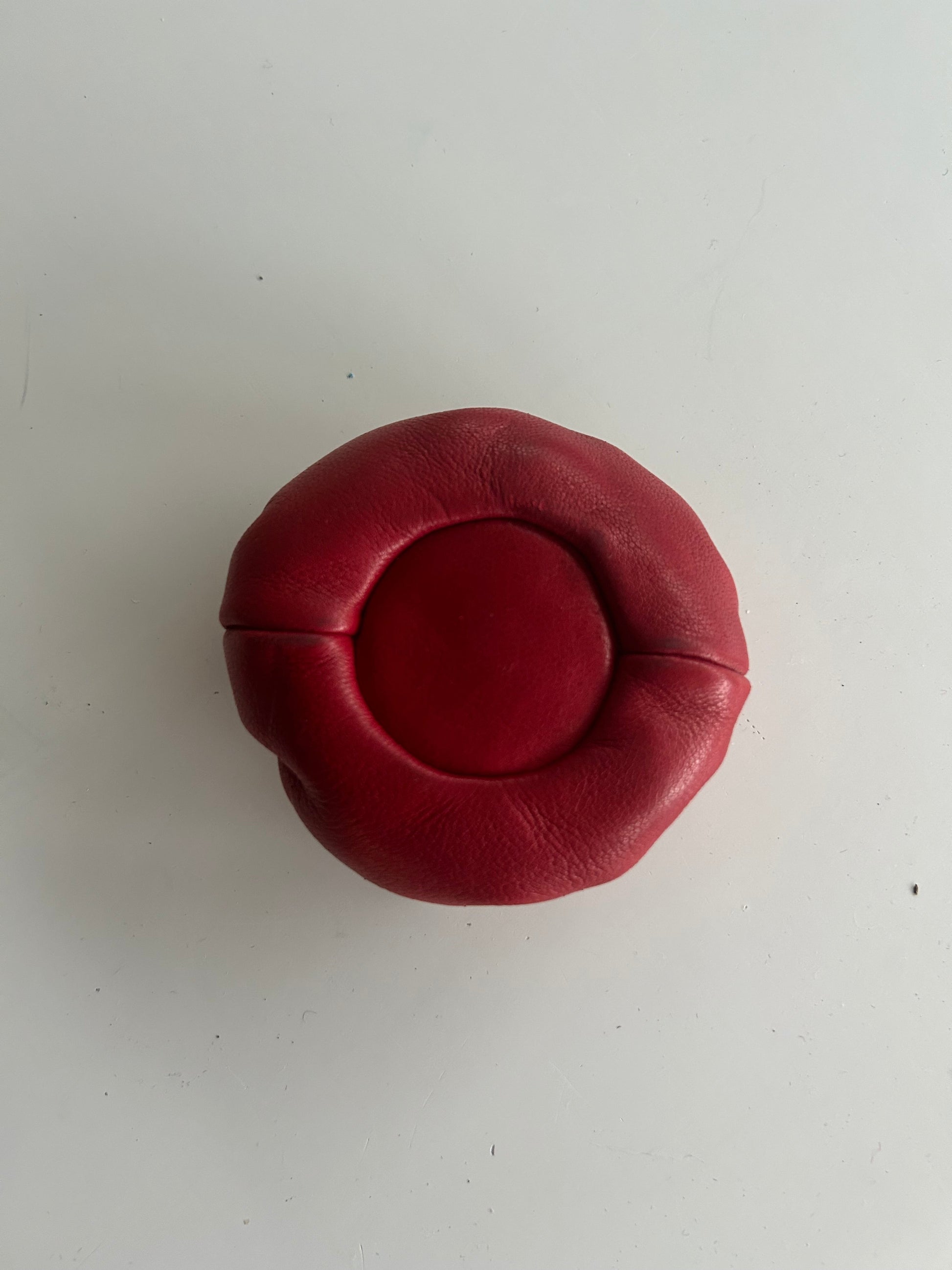 Porte monnaie vintage cuir rouge la friperie vintage 25