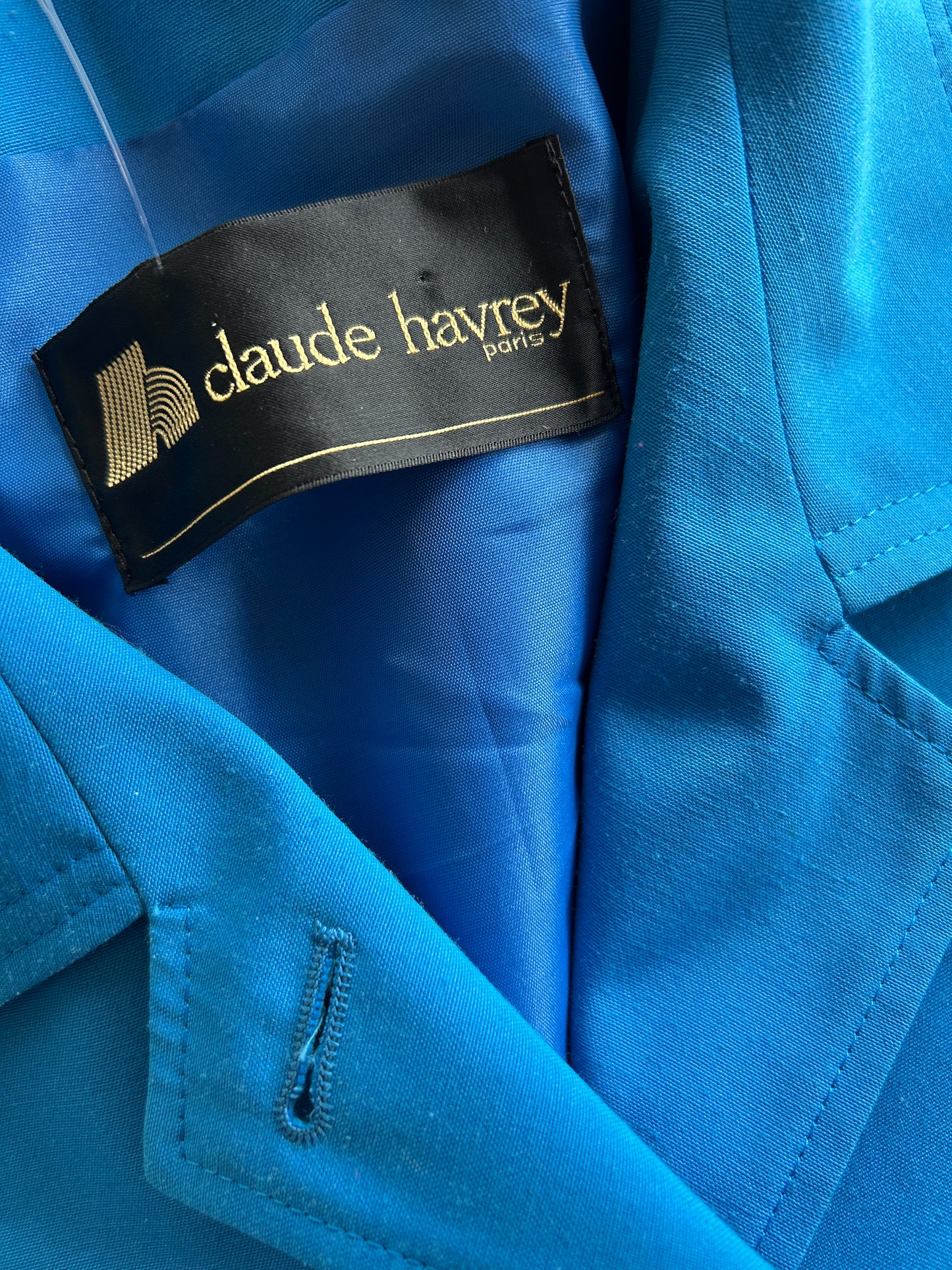 Trench vintage bleu Claude Harvey