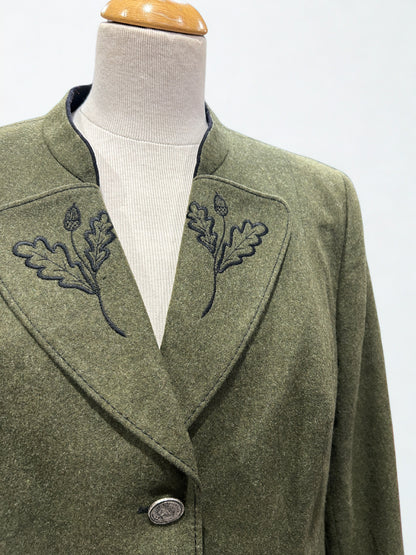 Veste bavaroise vintage laine verte la friperie vintage 25