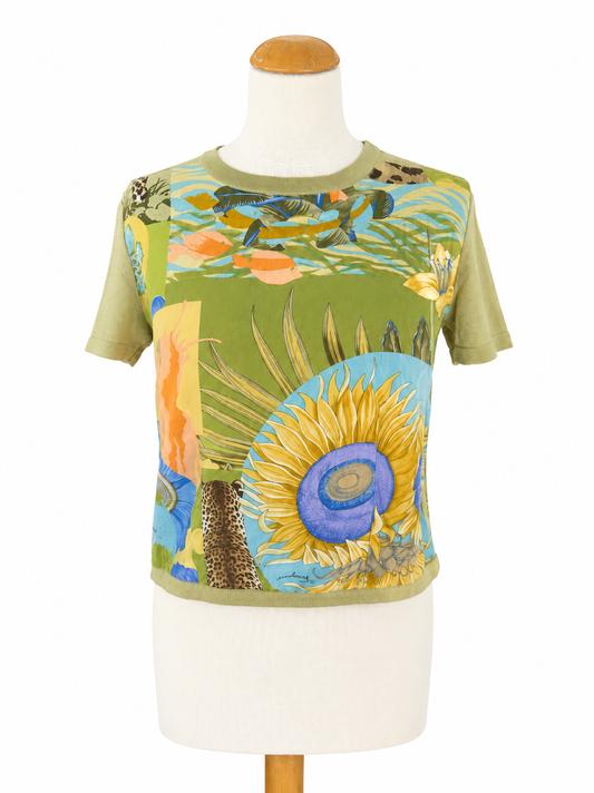 T-shirt Salvatore Ferragamo imprimé tropical