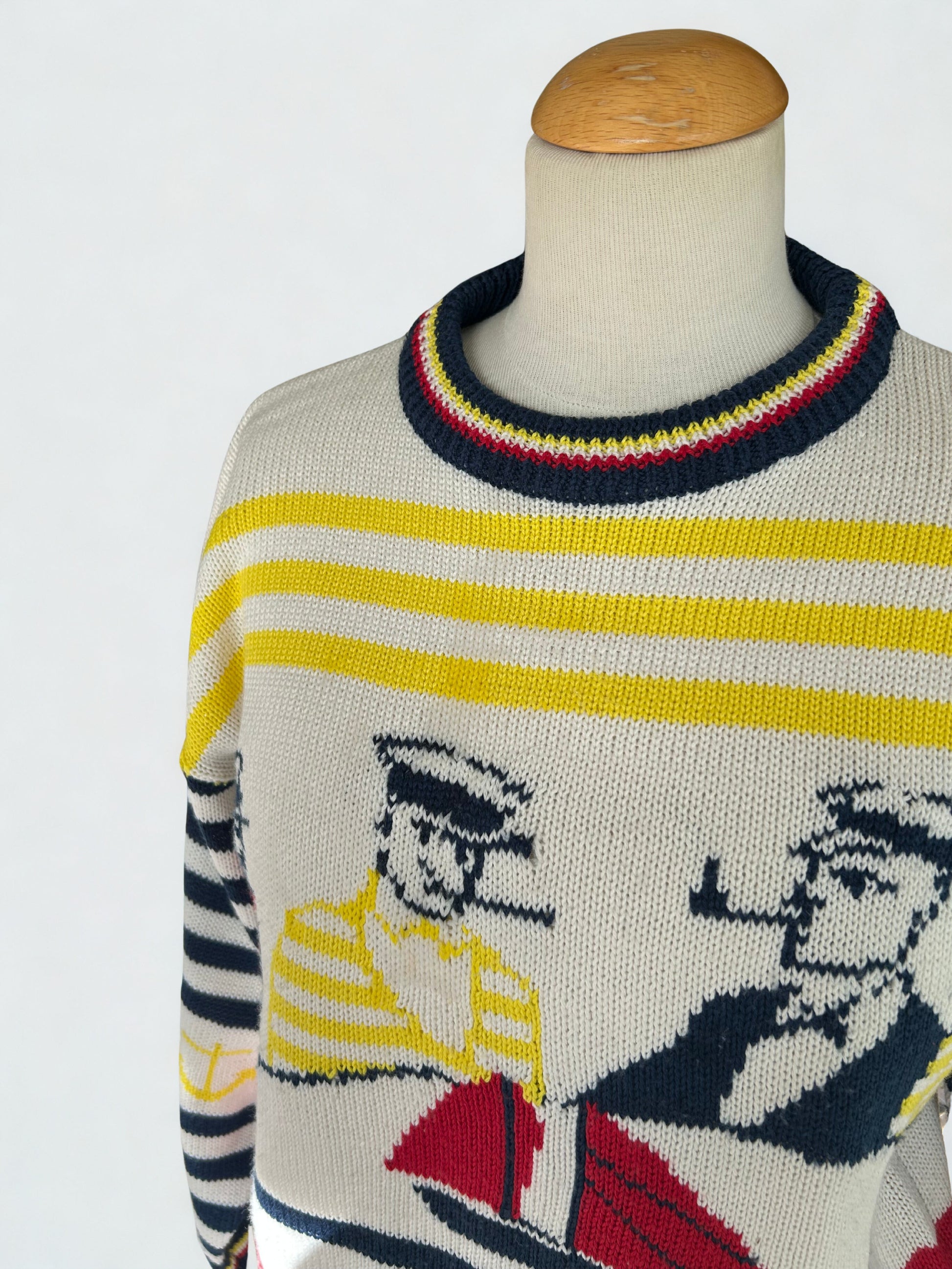 Pull marin pêcheurs vintage - friperie vintage la friperie vintage 25