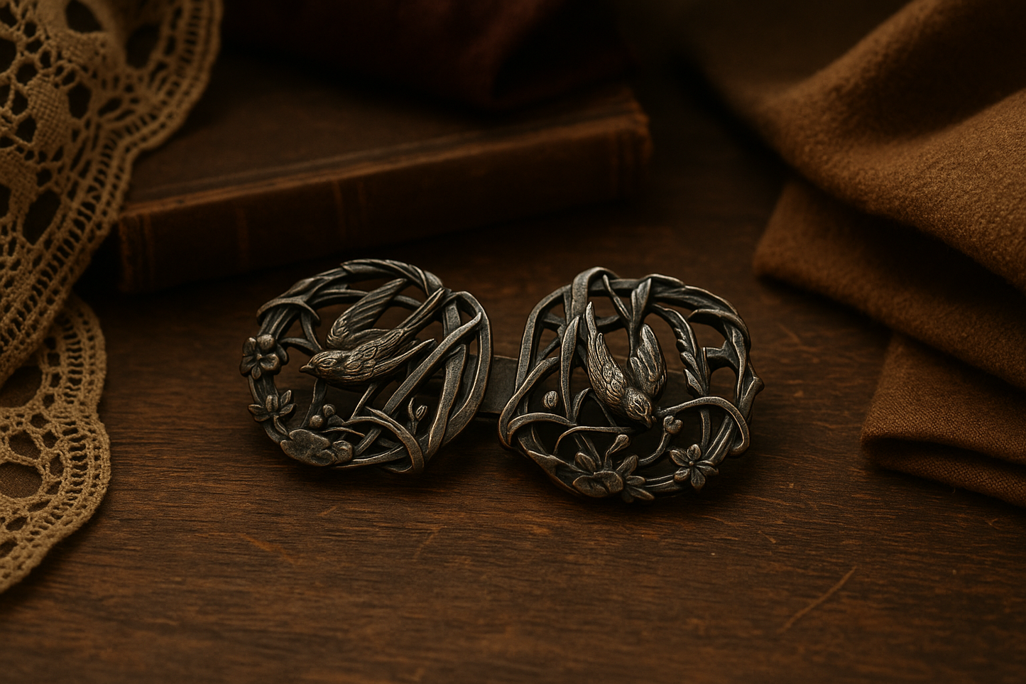 Boucles de ceinture ancienne art nouveau la friperie vintage 25