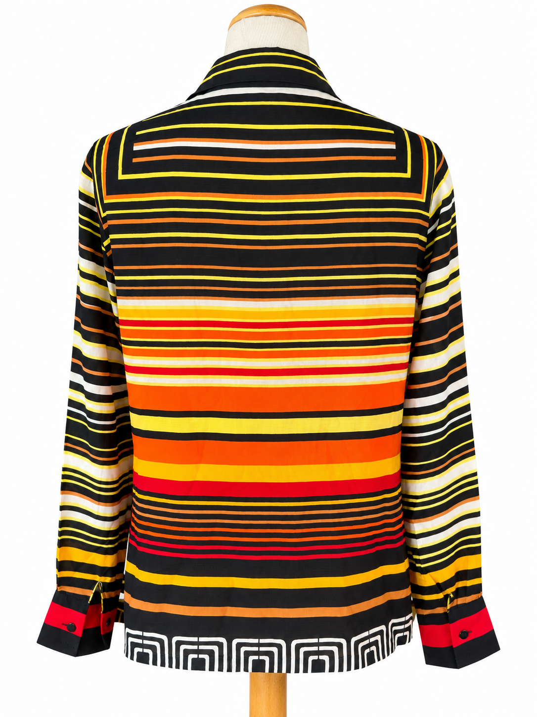 Chemisier vintage Lanvin motifs géométriques