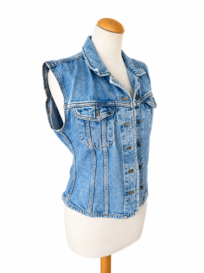 Veste en jean vintage sans manches