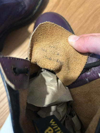 Dr Martens violette vintage made in England la friperie vintage 25