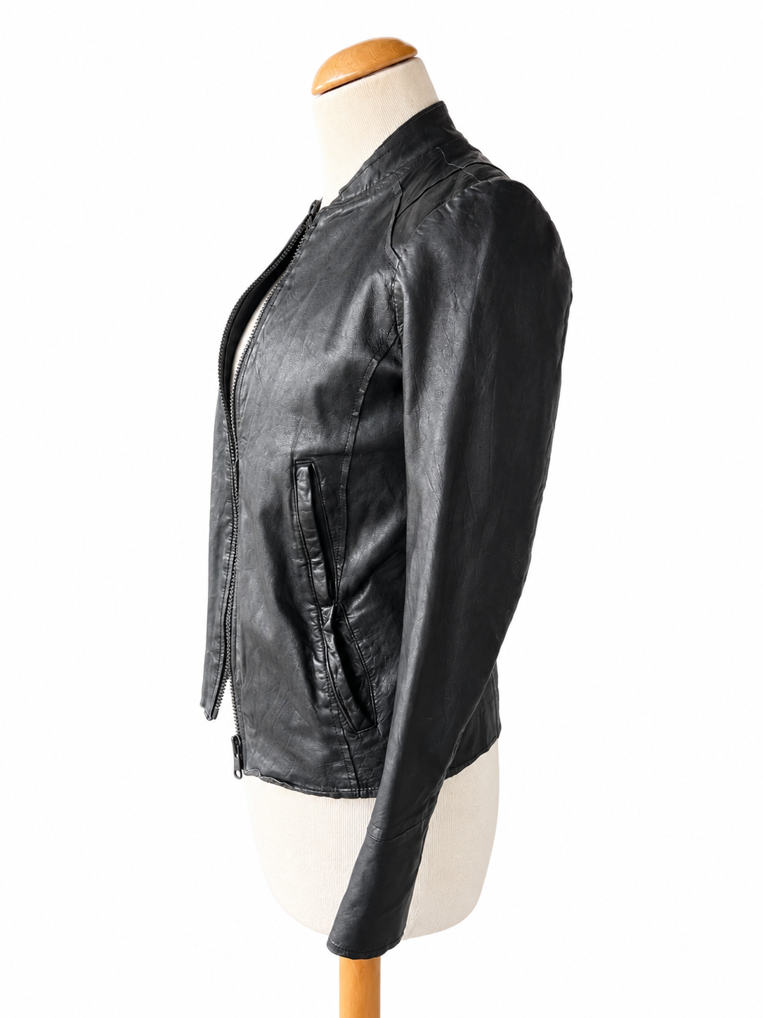 Veste en cuir ikks noire