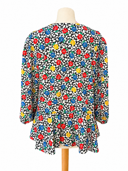 Chemisier vintage imprimé floral
